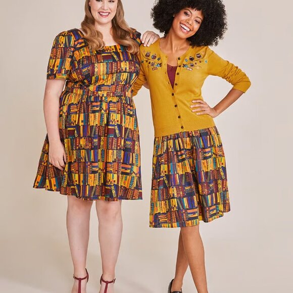 Modcloth Library Books Dress, Like New, Medium - Picture 4 of 10